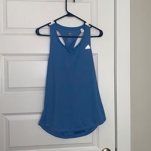 Blue Adidas Workout Tank